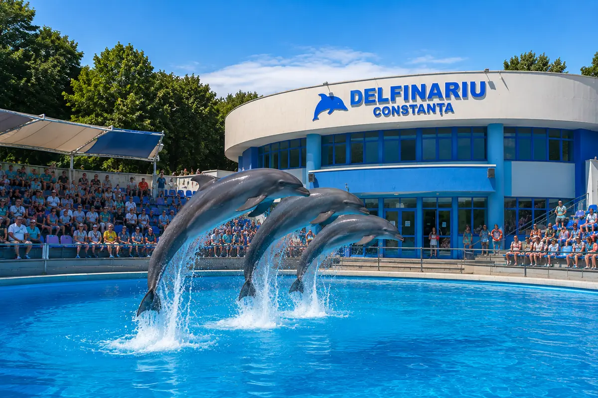 Delfinariul din Constanța aproape de Mamaia